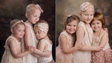 Tres niñas enfermas de cáncer se vuelven a reunir tras vencer a la enfermedad