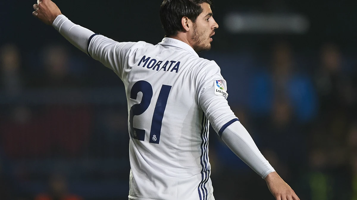 Álvaro Morata, con el Real Madrid