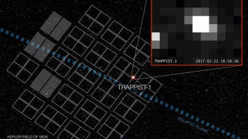 Primera imagen de Trappist, el sistema de los siete exoplanetas descubiertos por la NASA