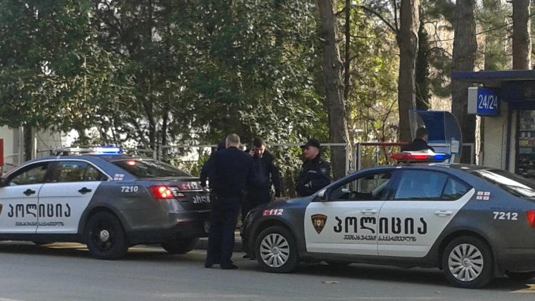 Imagen de archivo de dos coches de la policía en Georgia