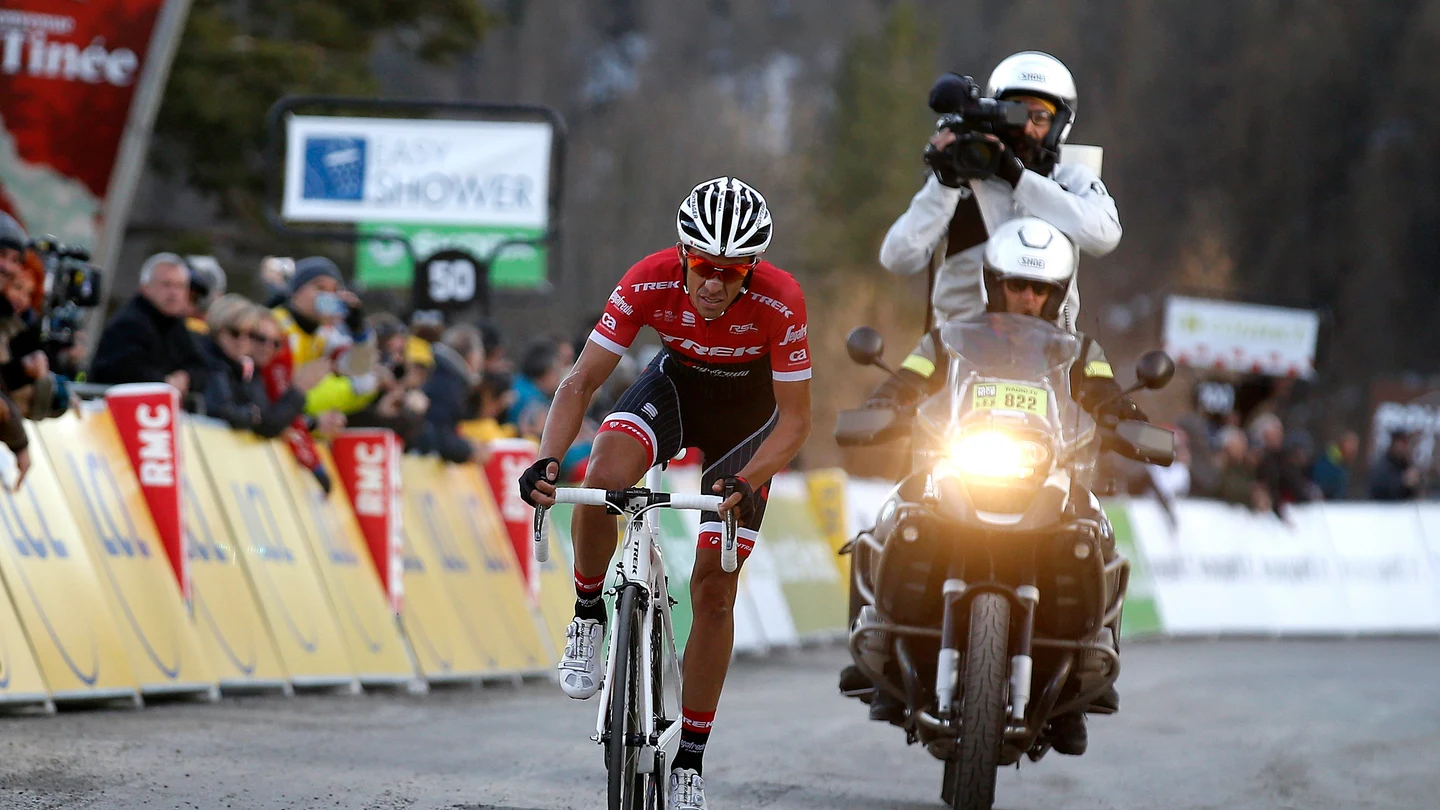 Alberto Contador, durante la París-Niza Alberto Contador, durante la París-Niza