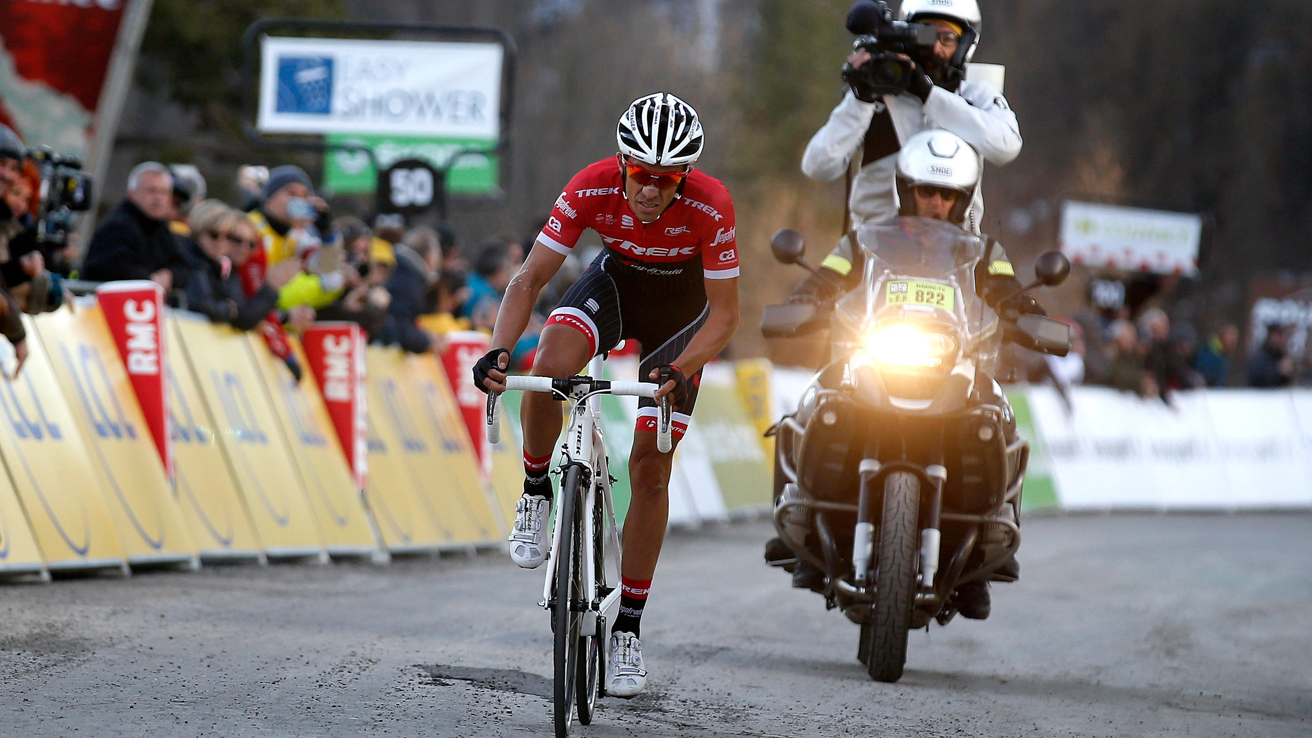 Alberto Contador, durante la París-Niza