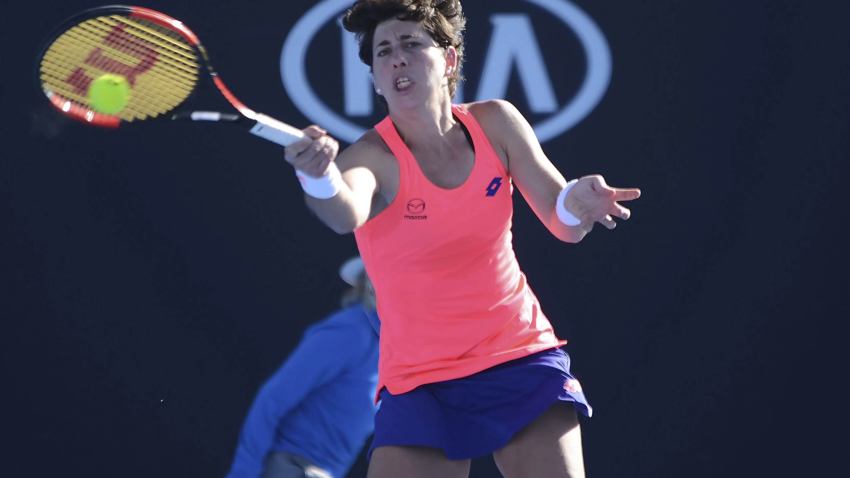 Carla Suárez, durante un partido