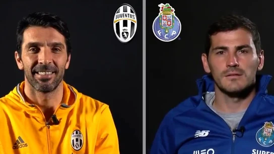 Buffon y Casillas en el cara a cara organizado por la UEFA previo a la vuelta de los octavos de final de la Champions League Buffon y Casillas en el cara a cara organizado por la UEFA previo a la vuelta de los octavos de final de la Champions League