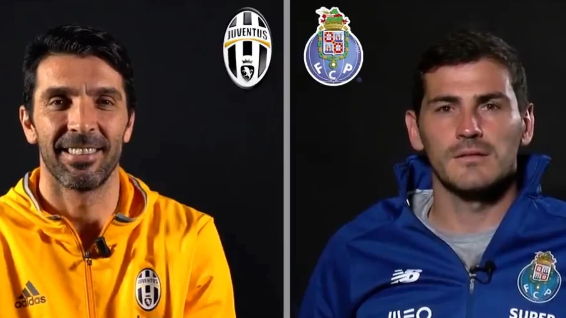 Buffon y Casillas en el cara a cara organizado por la UEFA previo a la vuelta de los octavos de final de la Champions League