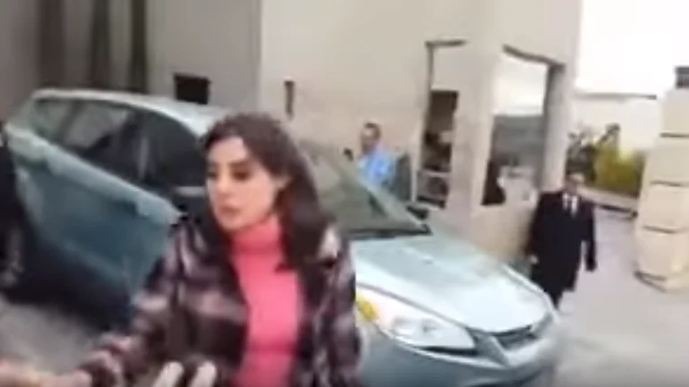 La mujer captada en vídeo