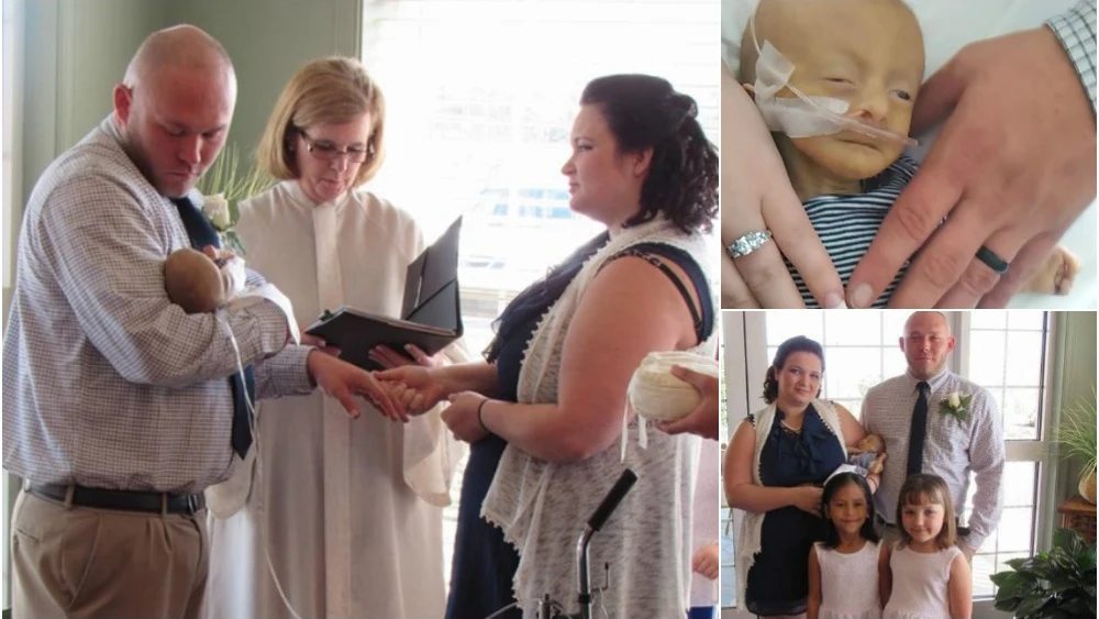 Imágenes del enlace publicadas en Facebook por la madre del pequeño Conner Imágenes del enlace publicadas en Facebook por la madre del pequeño Conner