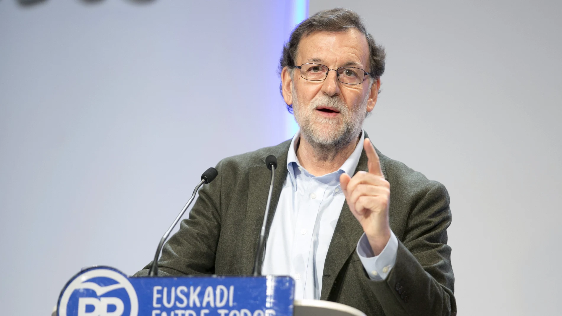 Mariano Rajoy durante su intervención en la clausura del congreso del PP vasco celebrado en Vitoria