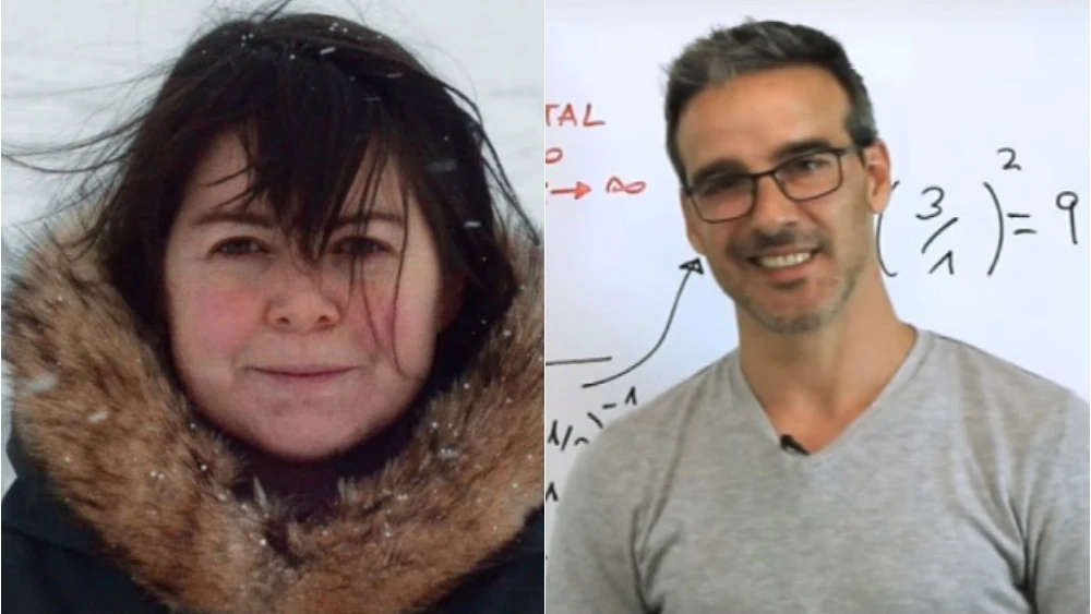 Los profesores Maggie MacDonnell y David Calle