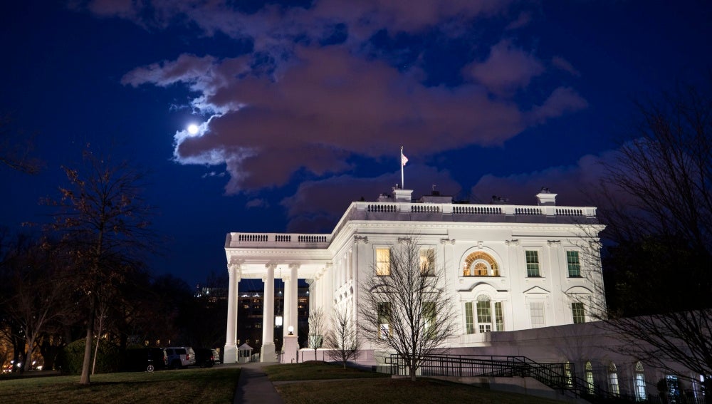 Aspecto de la fachada de la Casa Blanca, en Washington