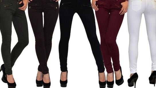 Imagen de varias modelos con vaqueros ajustados