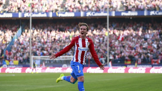 Griezmann celebra un gol Griezmann celebra un gol