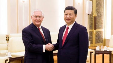 Rex Tillerson y Xi Jinping