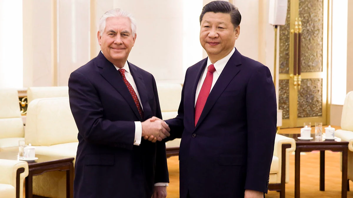 Rex Tillerson y Xi Jinping Rex Tillerson y Xi Jinping
