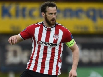 Ryan McBride, el hasta ahora capitán del Derry City Ryan McBride, el hasta ahora capitán del Derry City
