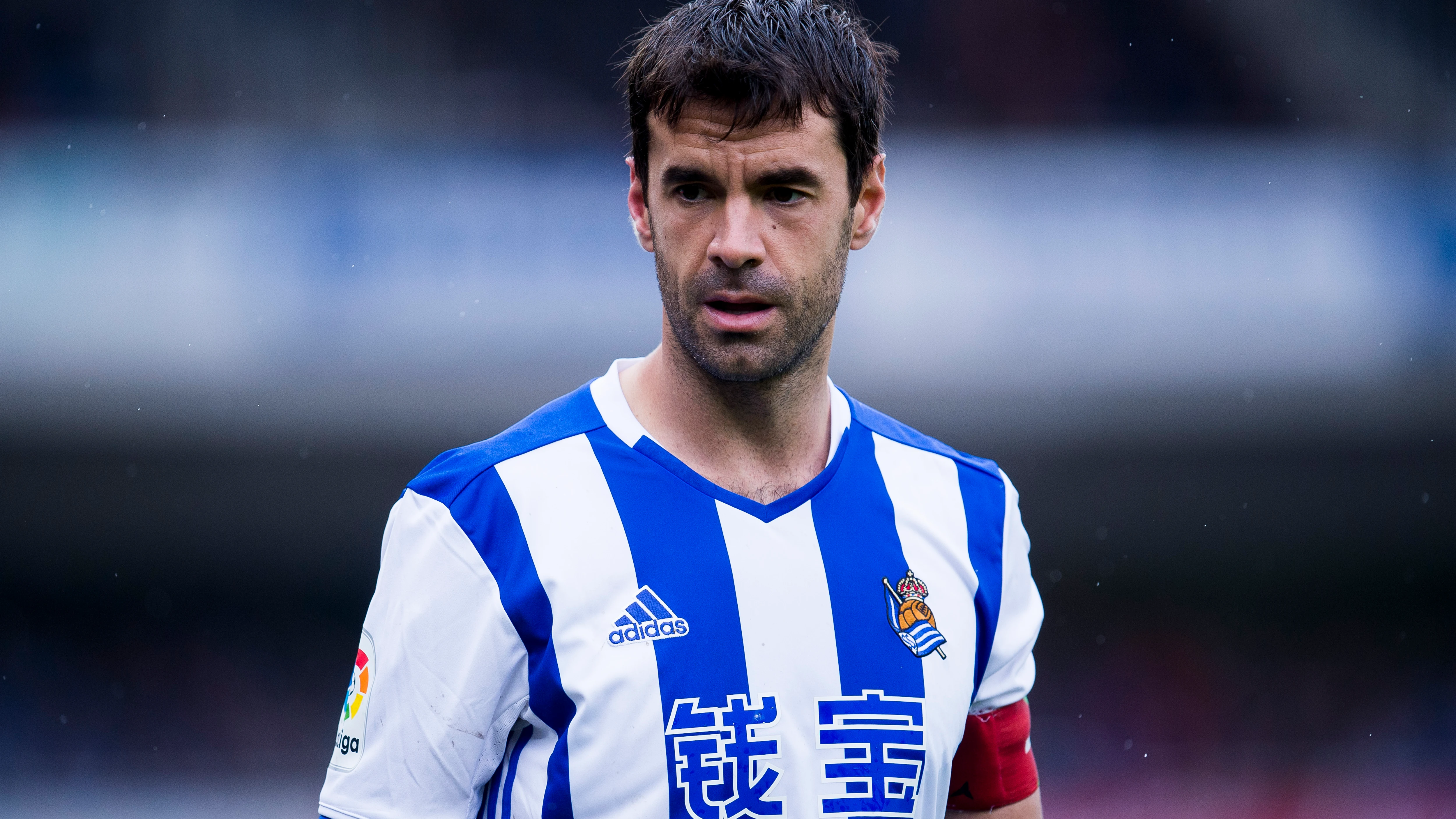 Xabi Prieto, durante un partido con la Real Sociedad