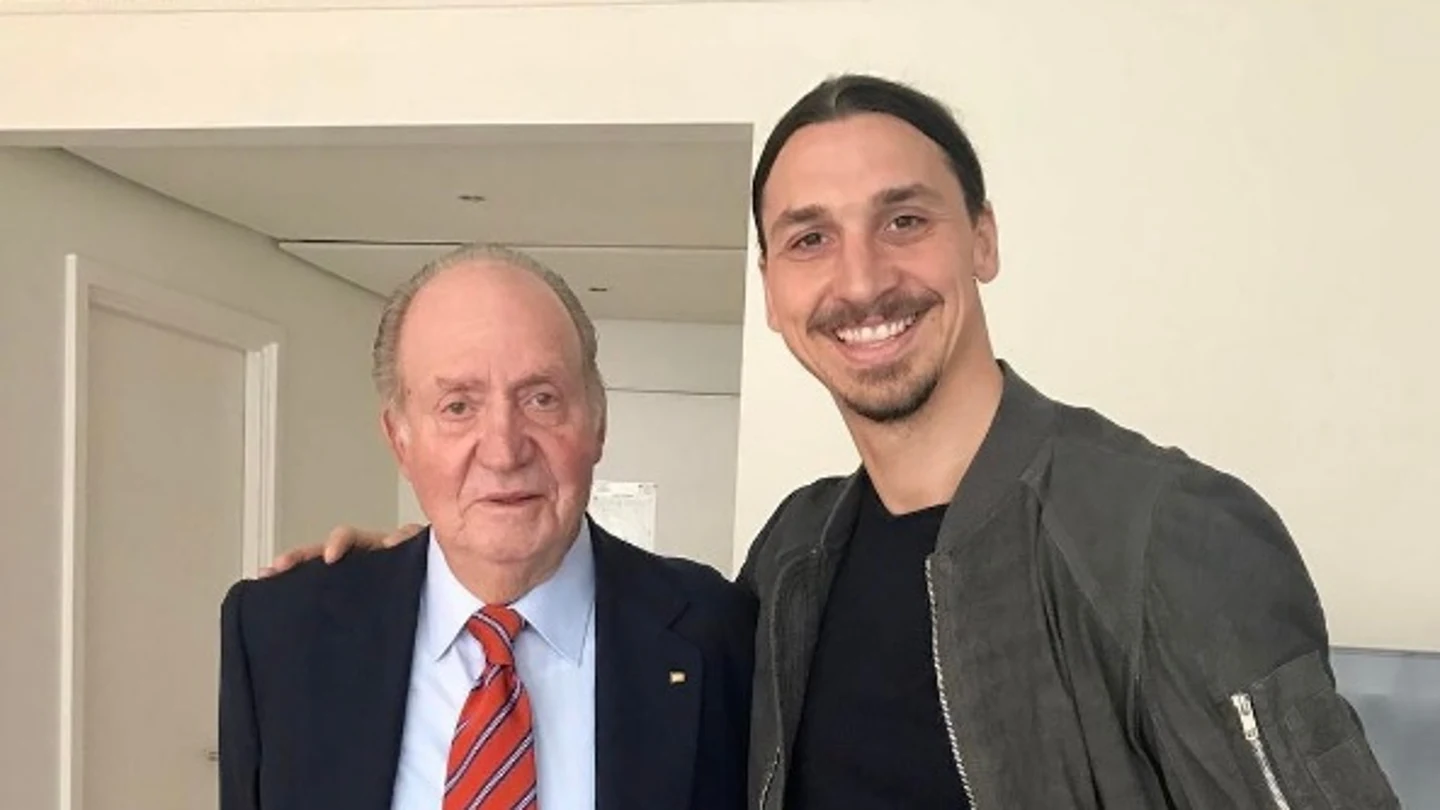 Ibrahimovic, junto al rey Juan Carlos Ibrahimovic, junto al rey Juan Carlos