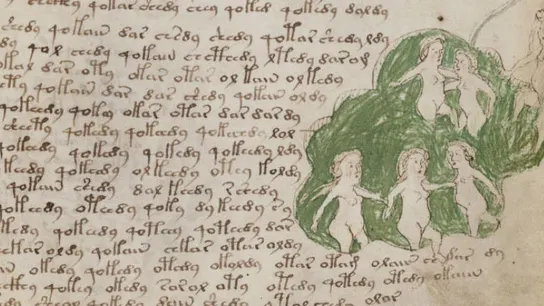 Una página del Códice Voynich Una página del Códice Voynich
