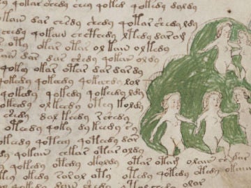 Una página del Códice Voynich Una página del Códice Voynich