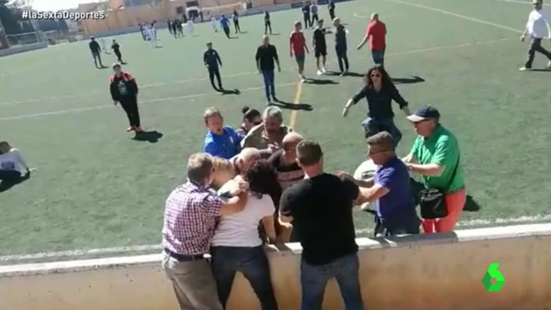 Padres implicados en la pelea durante un partido en Mallorca