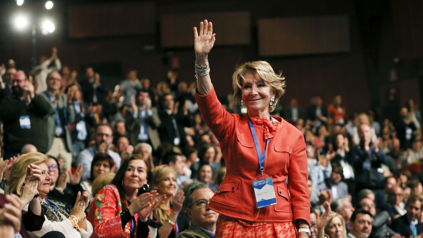 Esperanza Aguirre, portavoz del grupo popular en el Ayuntamiento de Madrid