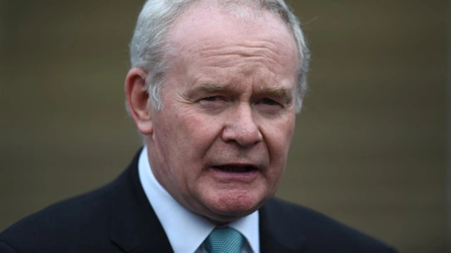 Martin McGuinness, exviceministro principal de Irlanda del Norte y antiguo comandante del IRA Martin McGuinness, exviceministro principal de Irlanda del Norte y antiguo comandante del IRA