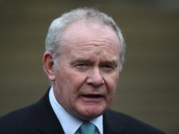 Martin McGuinness, exviceministro principal de Irlanda del Norte y antiguo comandante del IRA Martin McGuinness, exviceministro principal de Irlanda del Norte y antiguo comandante del IRA