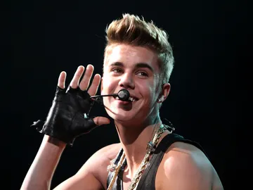 Justin Bieber en un concierto Justin Bieber en un concierto