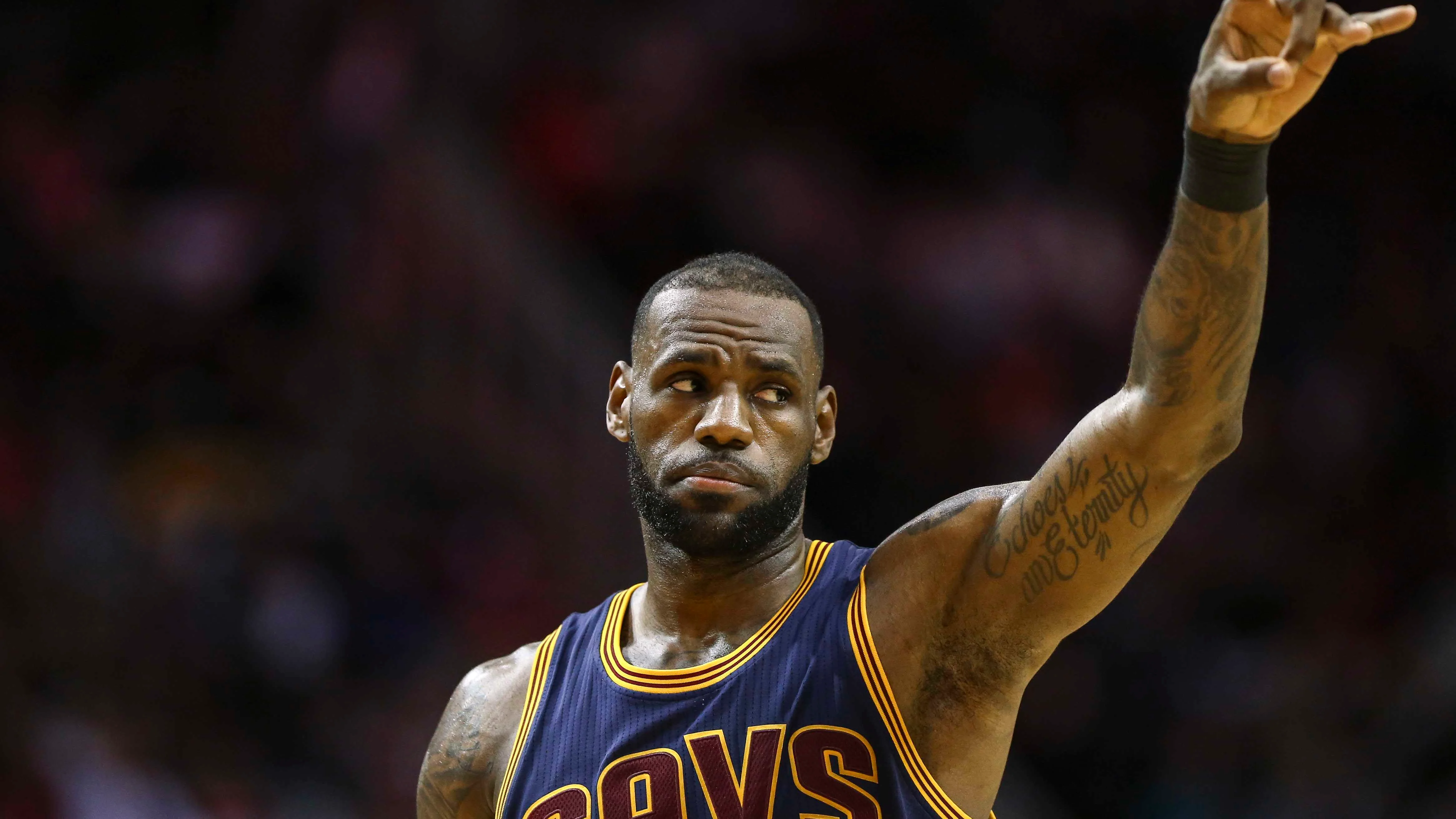 LeBron James, durante un partido