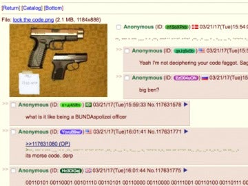 El mensaje publicado en el foro de '4Chan' El mensaje publicado en el foro de '4Chan'