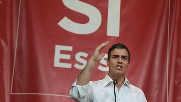 El exsecretario general del PSOE y aspirante a la reelección, Pedro Sánchez