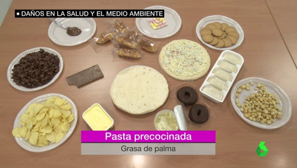 Que alimentos contienen el aceite de palma