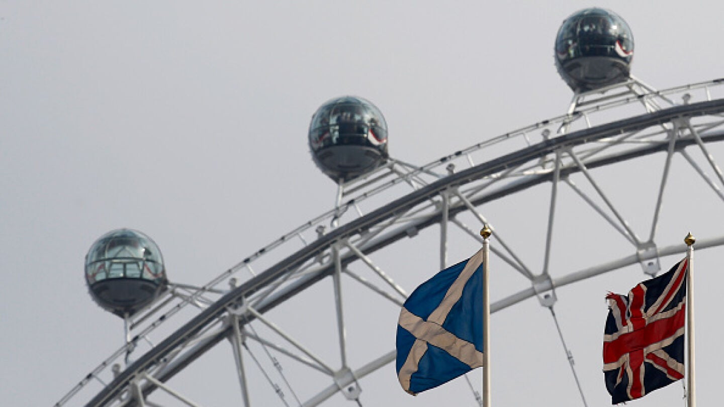 Un grupo de gente en el London Eye de Londres
