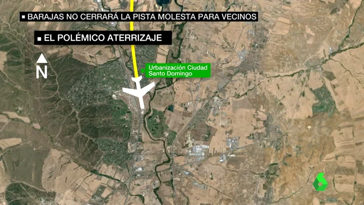 Frame 43.456045 de: El Supremo permite que todos los vuelos de Barajas puedan sobrevolar una urbanización madrileña