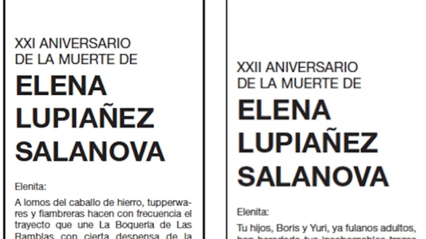 Esquela Elena Lupiañez Esquela Elena Lupiañez