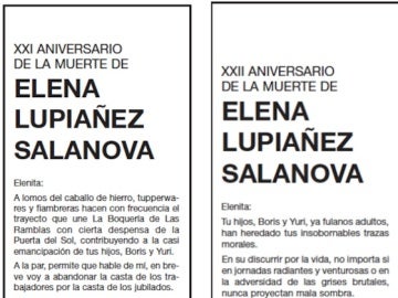 Esquela Elena Lupiañez Esquela Elena Lupiañez