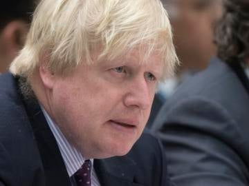 El ya ministro de Exteriores británico Boris Johnson