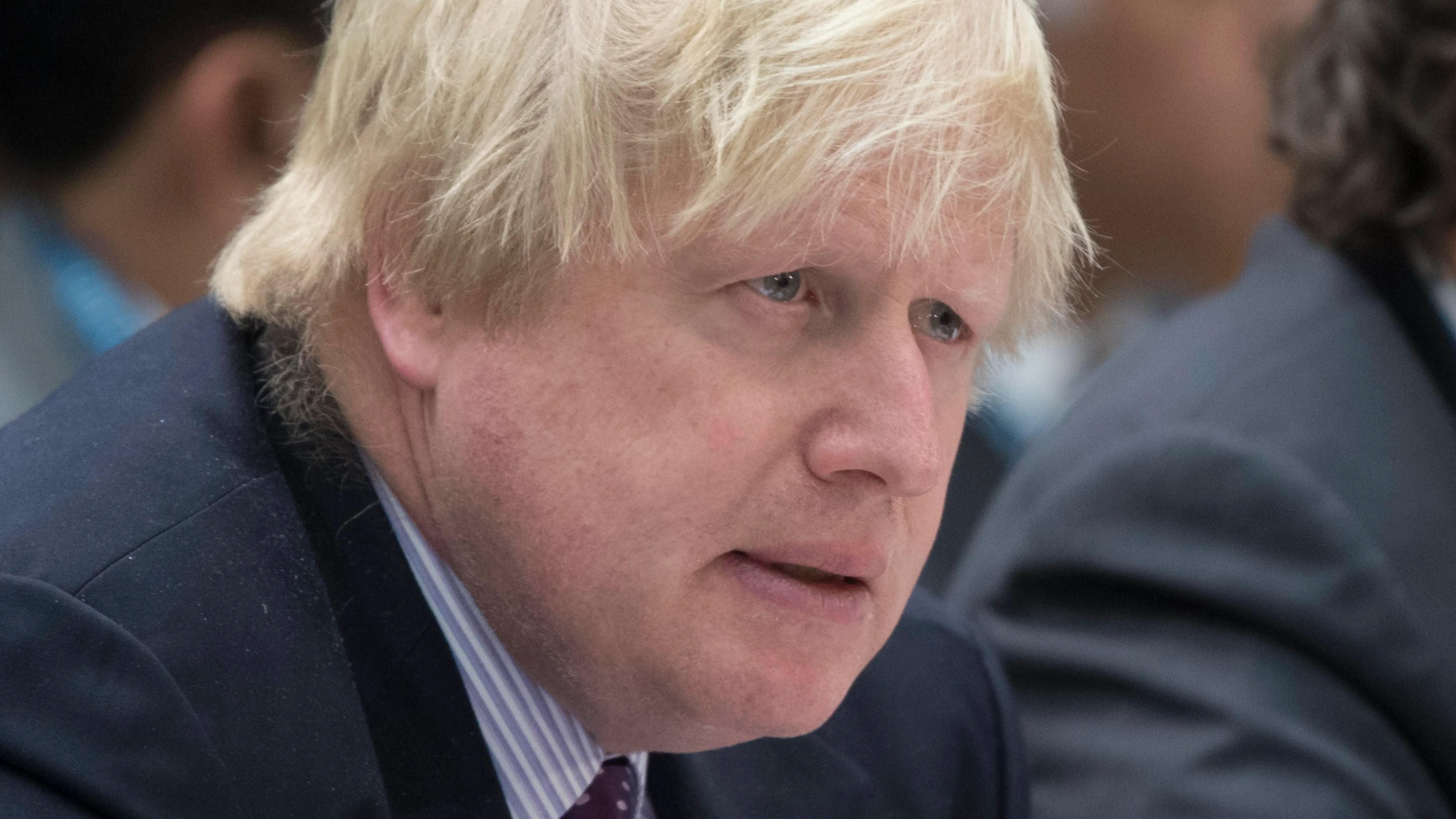 El ya ministro de Exteriores británico Boris Johnson