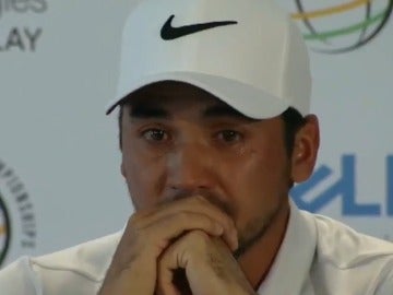 Jason Day, hundido en la sala de prensa Jason Day, hundido en la sala de prensa