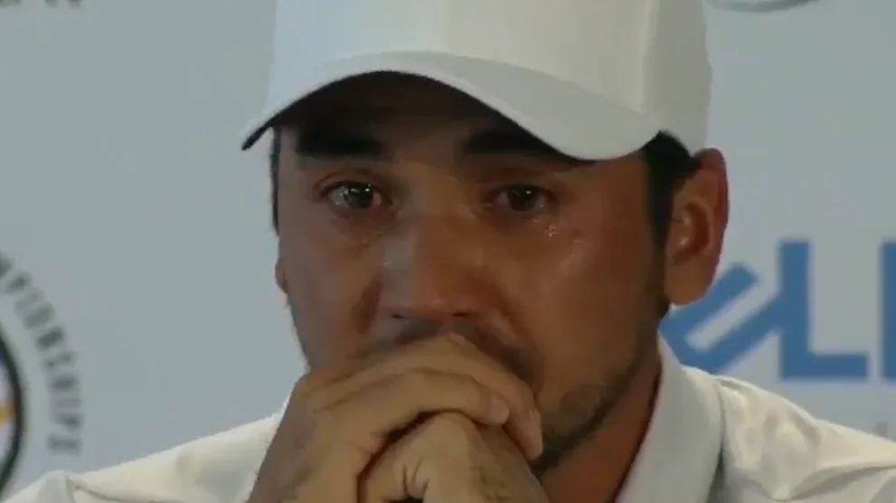 Jason Day, hundido en la sala de prensa