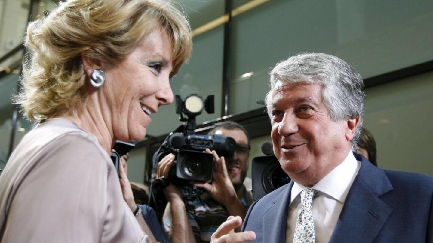 Esperanza Aguirre junto a Arturo Fern&aacute;ndez