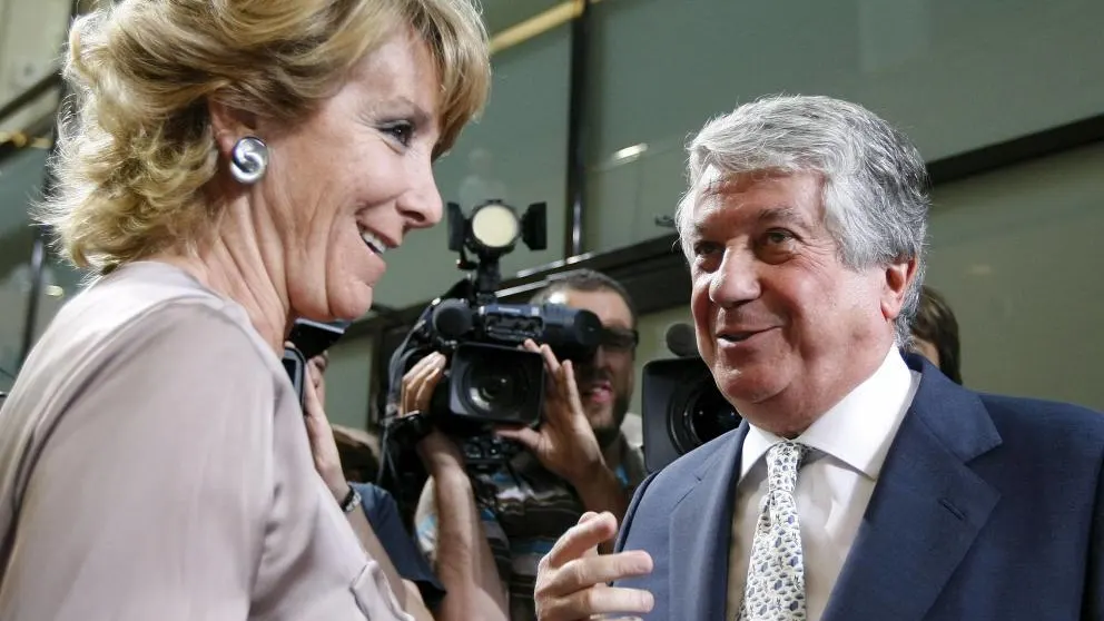 Esperanza Aguirre junto a Arturo Fernández