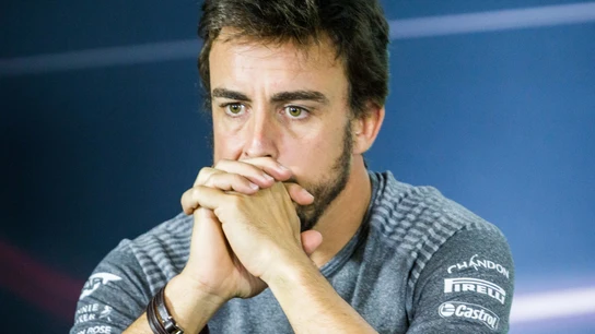 Fernando Alonso, en rueda de prensa Fernando Alonso, en rueda de prensa