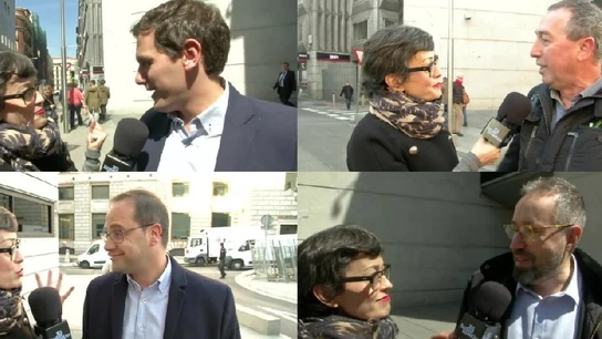 Albert Rivera, Girauta, Baldoví y Luena con Thais Albert Rivera, Girauta, Baldoví y Luena con Thais