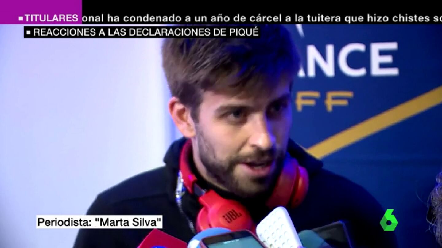 Frame 46.44 de: Lluvia de reacciones a las palabras de Piqu&eacute;: "&iquest;Alguien se lo cree?"