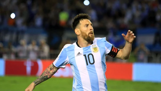 Messi celebrando un gol con Argentina Messi celebrando un gol con Argentina