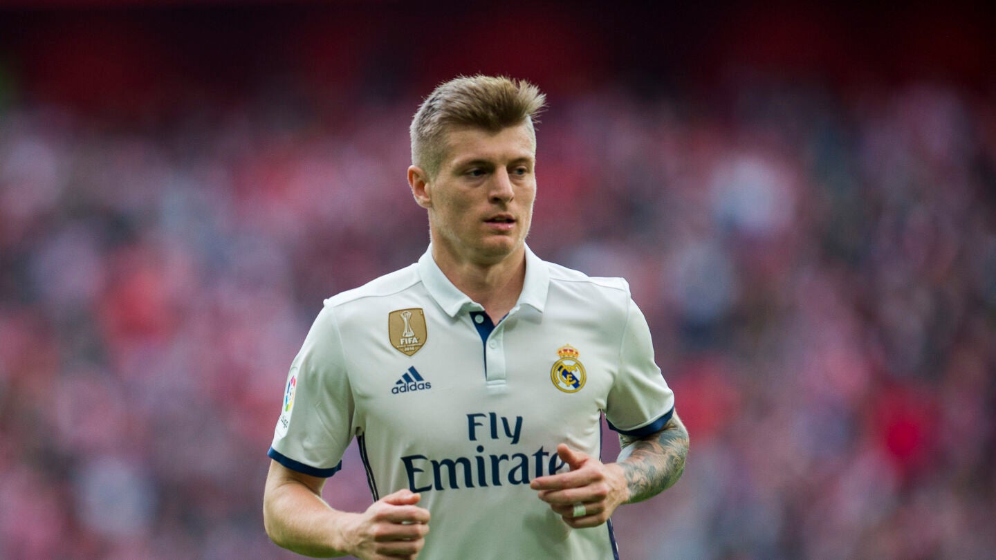 Toni Kroos en un partido con el Real Madrid