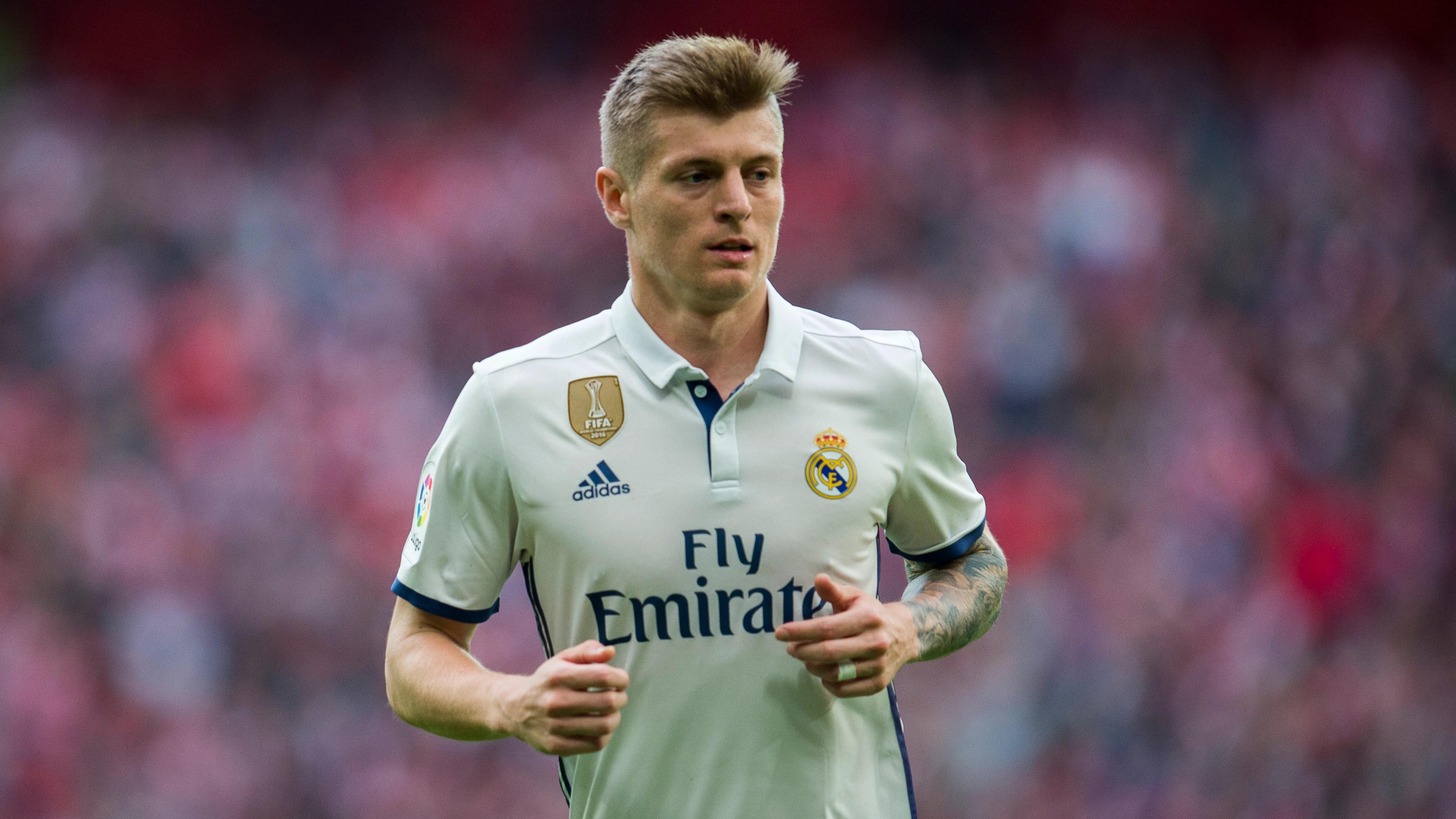 Toni Kroos en un partido con el Real Madrid