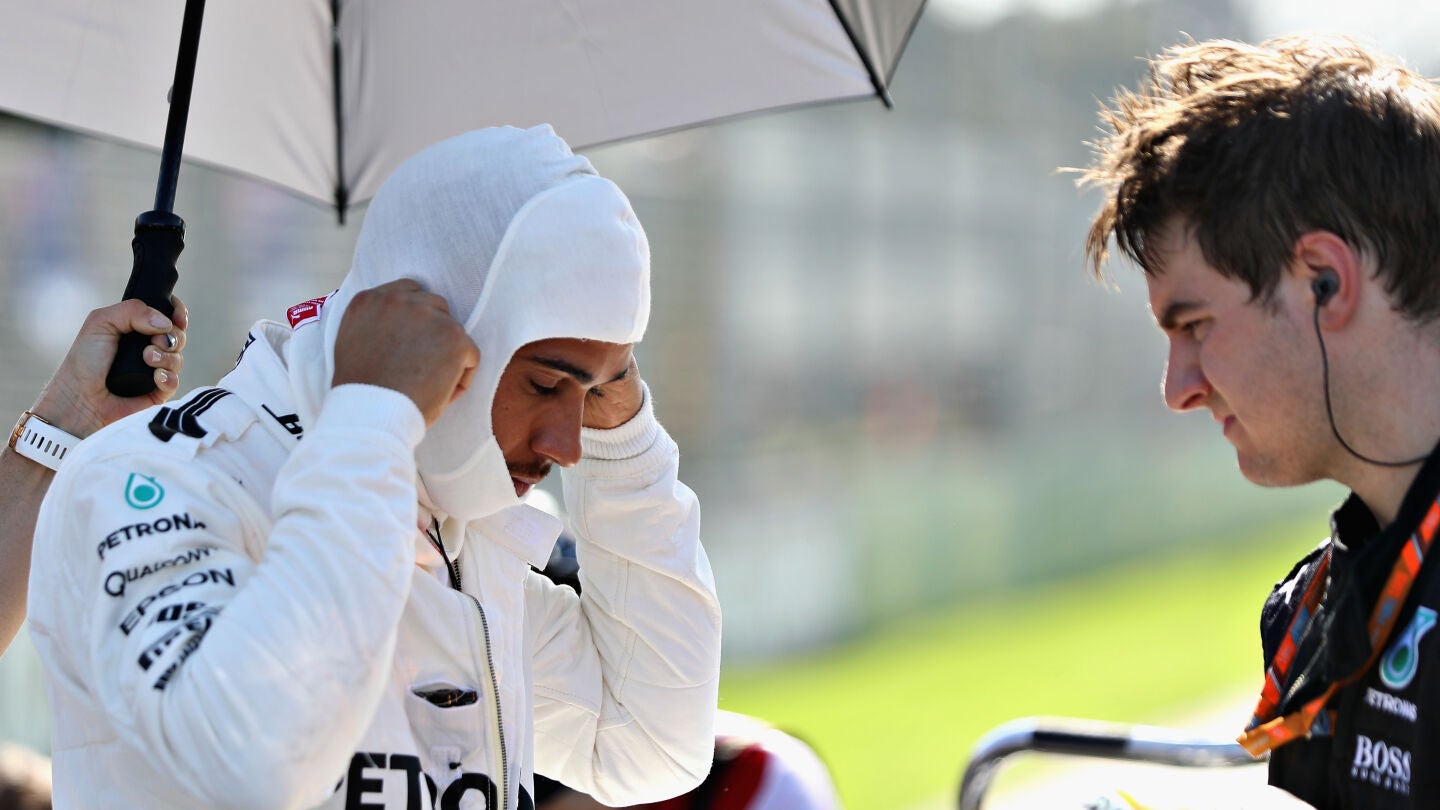 Lewis Hamilton, en Albert Park