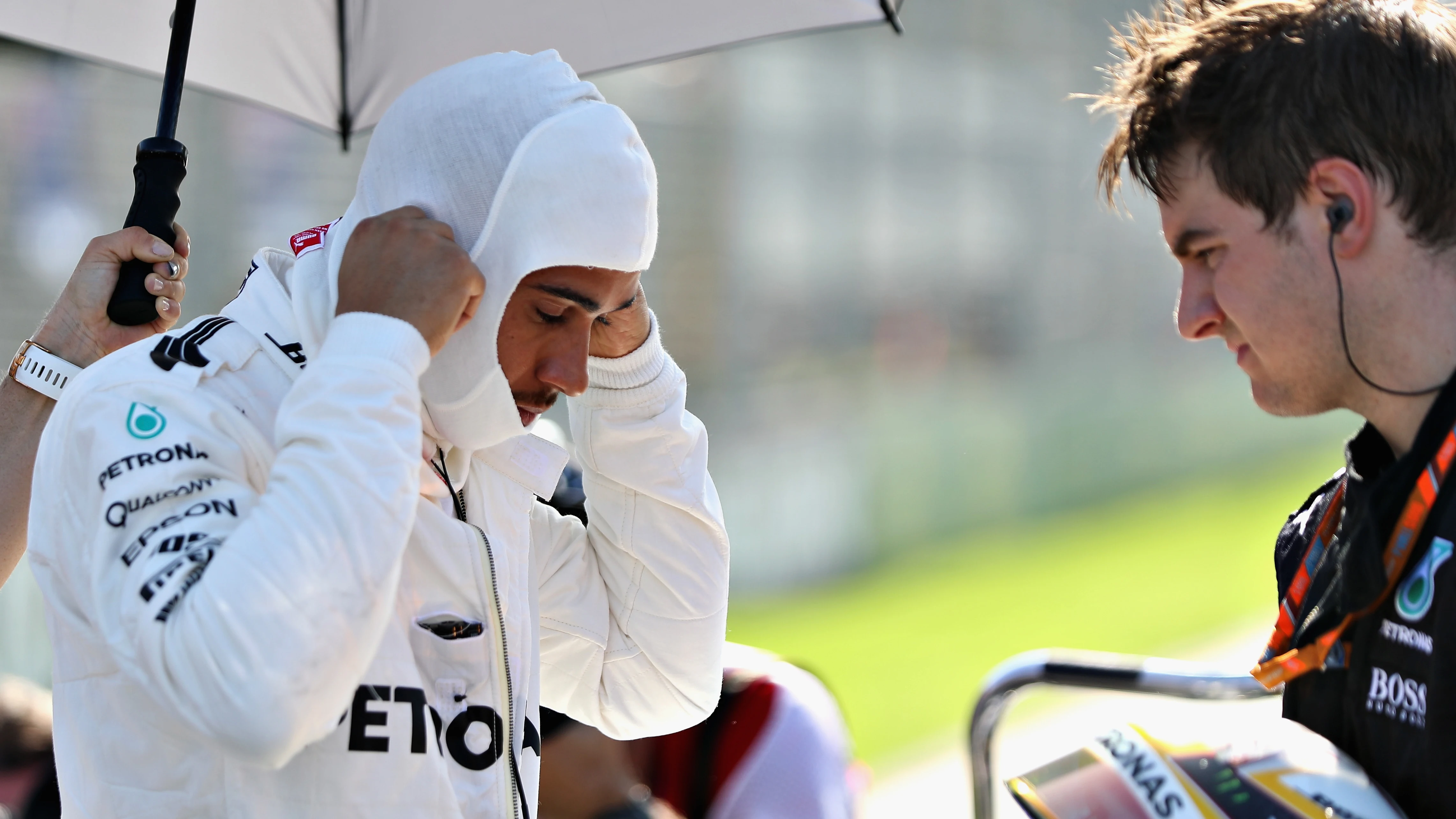 Lewis Hamilton, en Albert Park